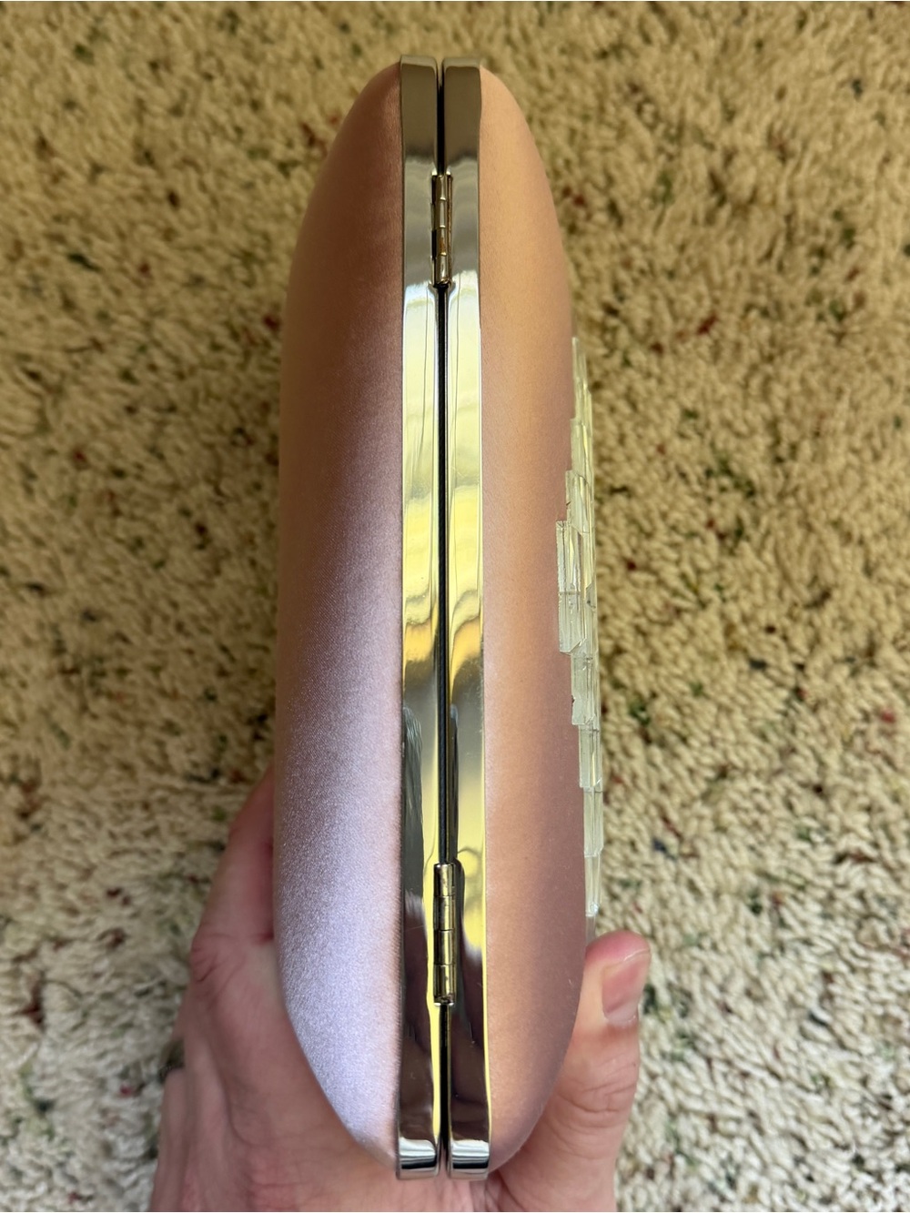 Badgley Mischka Blush Clutch - Picture 5 of 7